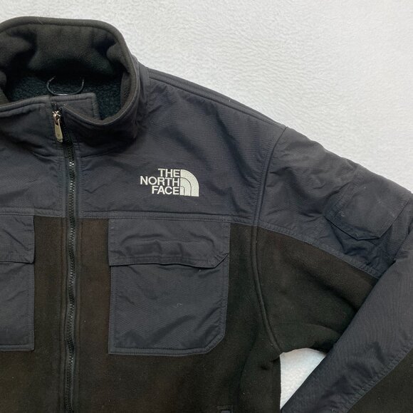 Vintage The North Face Salinas Jacket Mens M Black Heavyweight Fleece Full Zip - Picture 2 of 14